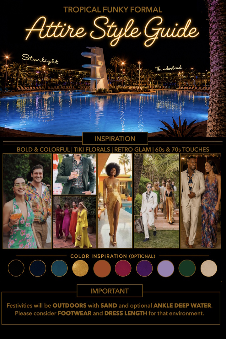 Tropical Funky Formal attire inspiration